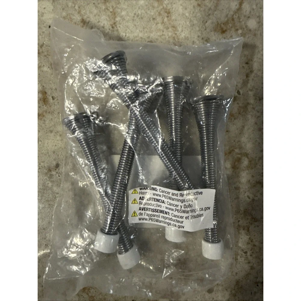 (5-Pk) Prime-Line Products Door Stop Spring Steel Chrome Plated 4